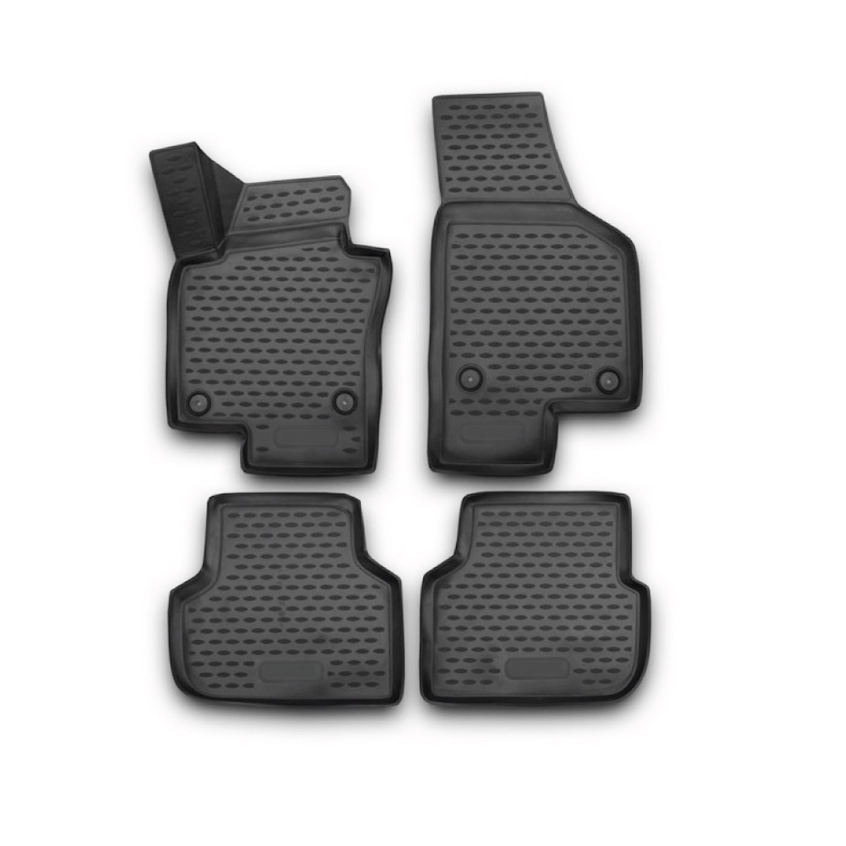 Volkswagen Jetta Floor Mats - Omac - Rubber TPE - Black - 2011